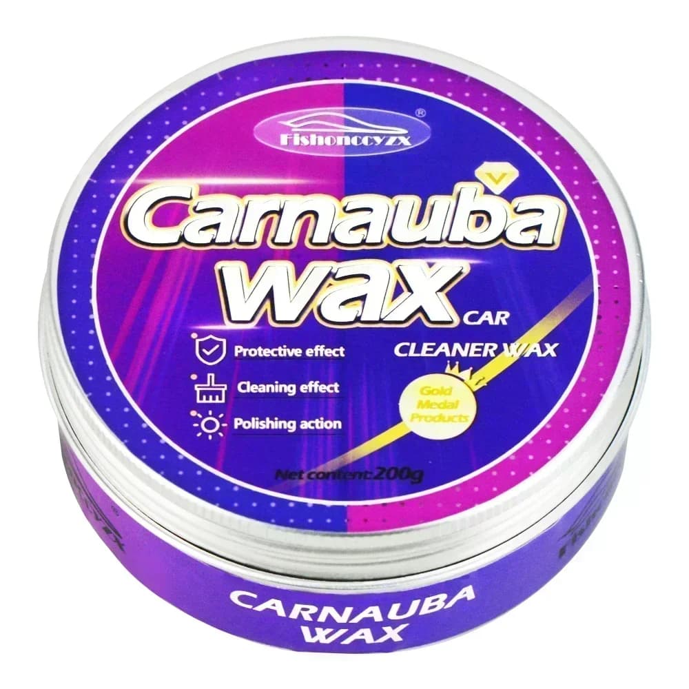 Cera per Auto, Cura della Vernice, Cera in Pasta alla Carnauba Brasiliana, Lucidatura ad Alta Lucentezza, Rivestimento Super Idrofobico, Effetto Vetro