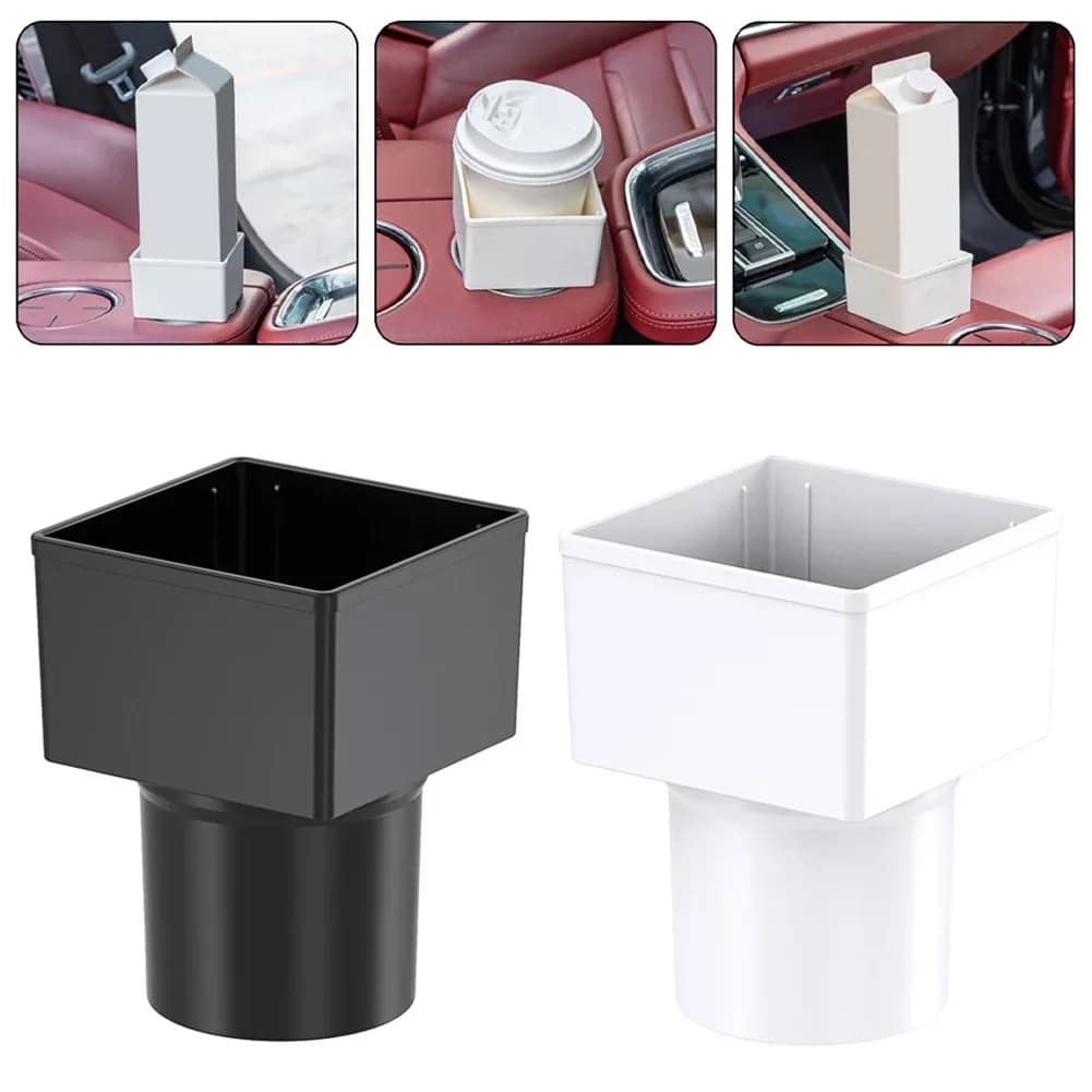 Scatola portaoggetti per console centrale auto in plastica PP, contenitore quadrato, portabicchieri, tasca organizer per console, raccoglitore di monete