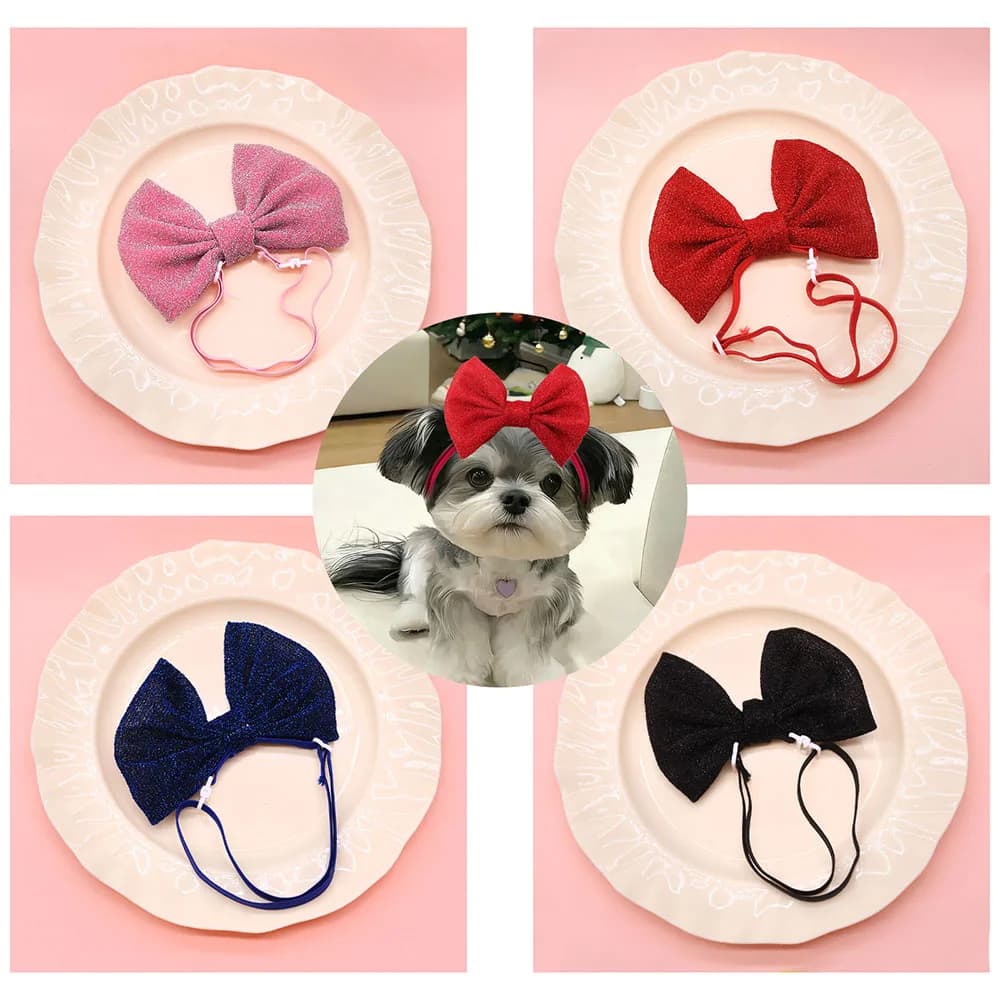 1PC Archi per cani regolabili Fasce elastiche Archi per testa di cane Archi per cuccioli di moda Accessori per toelettatura di animali domestici per cani e gatti