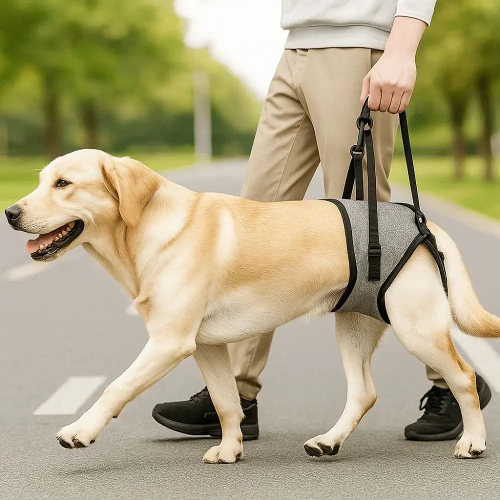 Adjustable Dog Lift Harness Detachable Non-slip Handle Pet Rear Leg Support Comfortable Hind Leg Support Straps Veterinary
