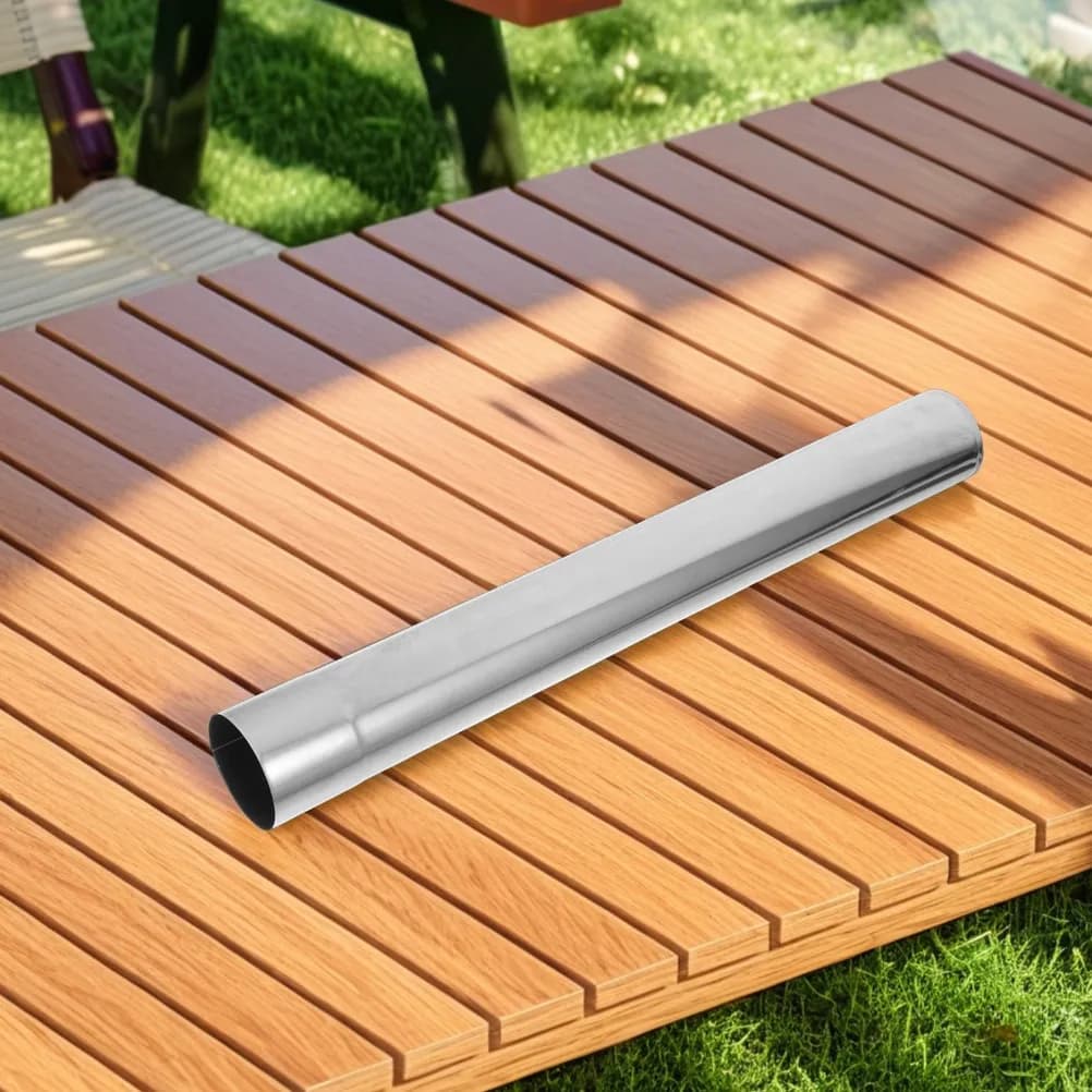 Stainless Steel Straight Extension Pipe For Stove, Hot Tent Fumaria Canna, Wood Stove, Outdoor Camping Ventilation, Windproof