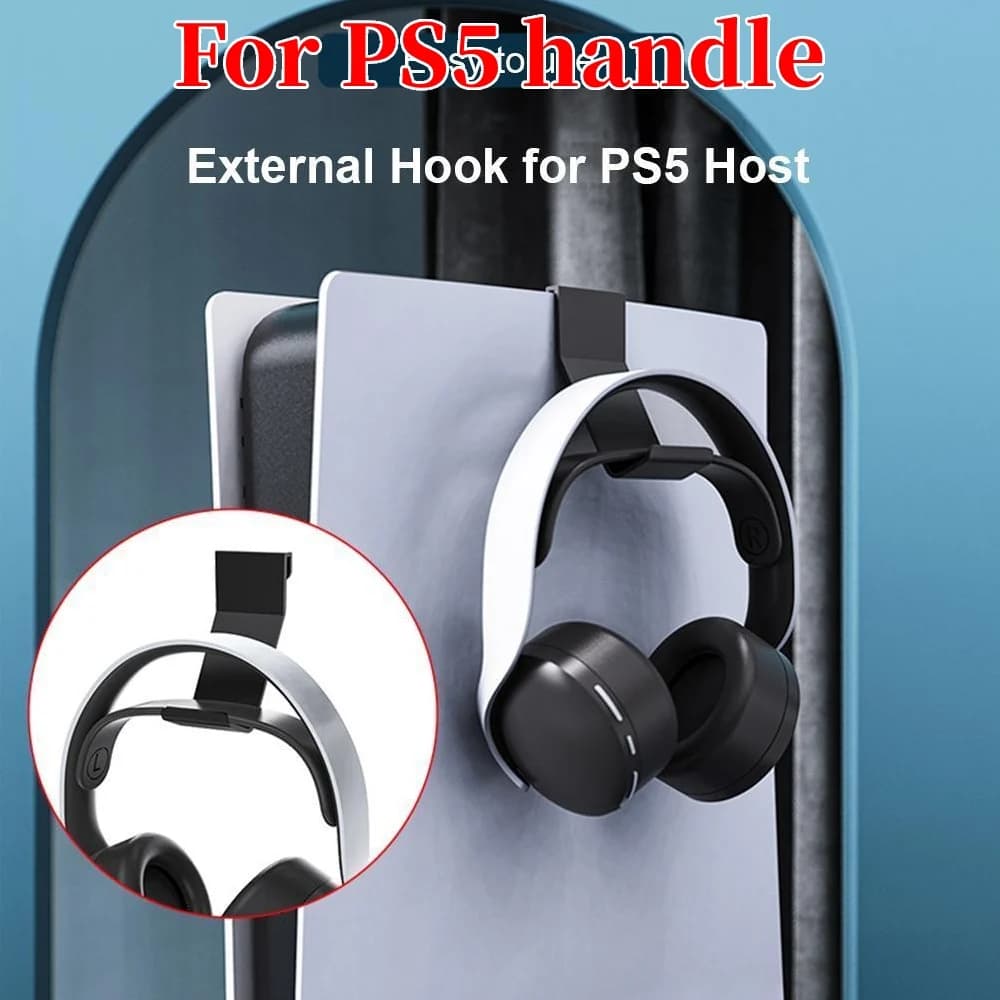 2/4 pezzi supporto per controller di gioco gancio rack di stoccaggio gancio per cuffie da gioco gancio per console accessori per host PS5