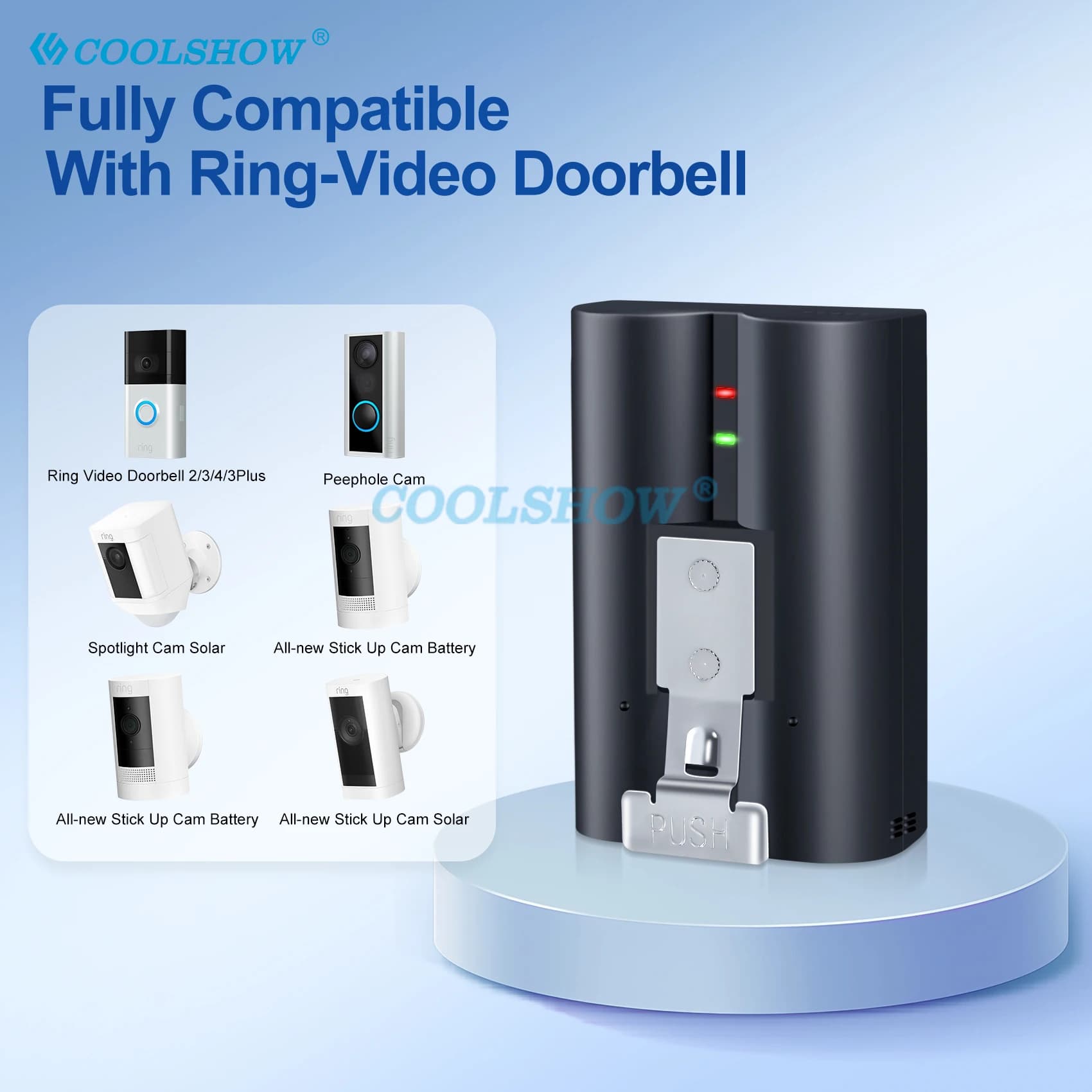 Batteria da 6040 mAh per Ring Video Doorbell 2 3 4 /3 Plus, batteria per Spotlight Cam, faretto solare, batterie ricaricabili agli ioni di litio