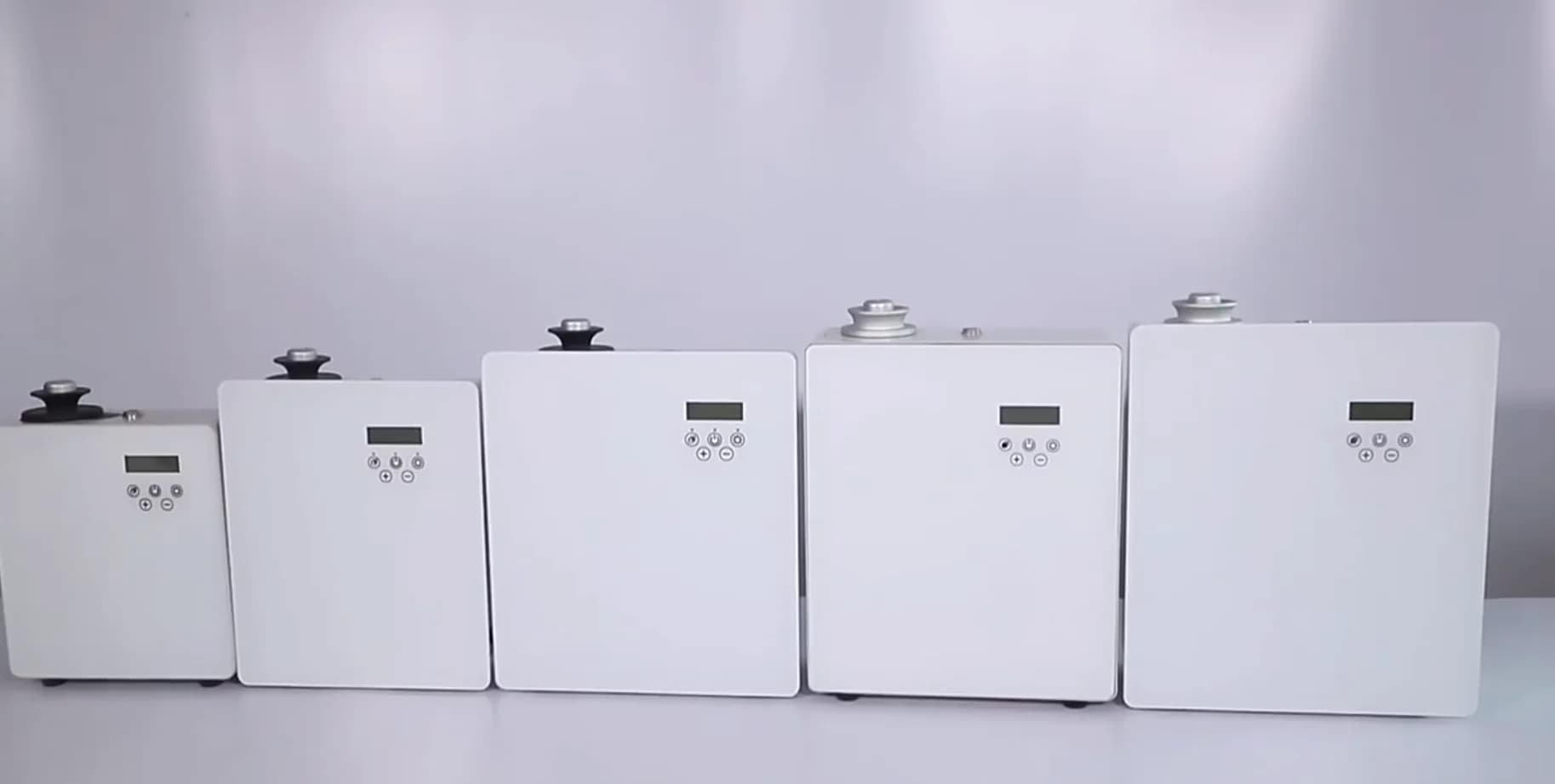 Hotel Room Fragrance Diffuser Waterless Aromatherapy Bluetooth WIFI Control HVAC Scent Diffuser Wall Mounted Machine