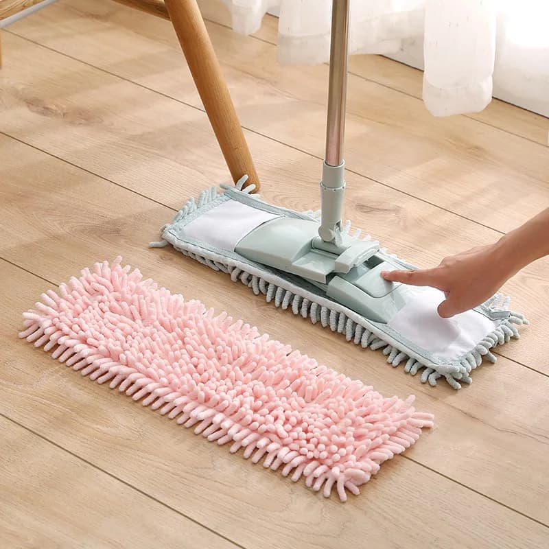 Tampone per la pulizia della casa rettangolare da 40*10cm in ciniglia per la pulizia della casa sostituzione della testa del mocio per la polvere facile da sostituire i Mop per la polvere Drop Shipping