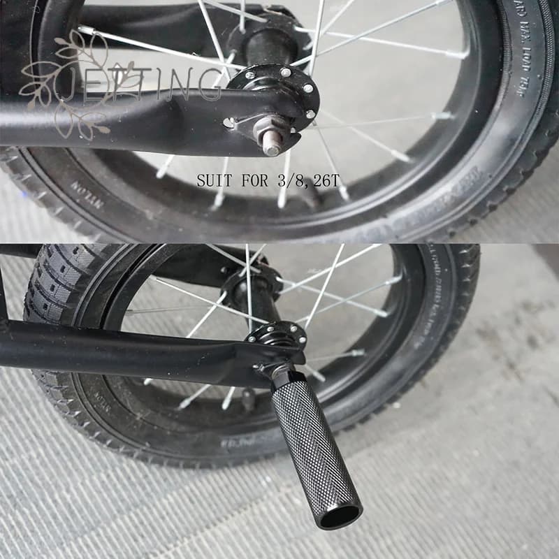 Hot 1pc Lega Del Piede Stunt Peg Per BMX Bike Fit 3/8 Pollici Asse Poggiapiedi-Palanca Cilindro Grip Asse Antiscivolo Pedane bicicletta accesso
