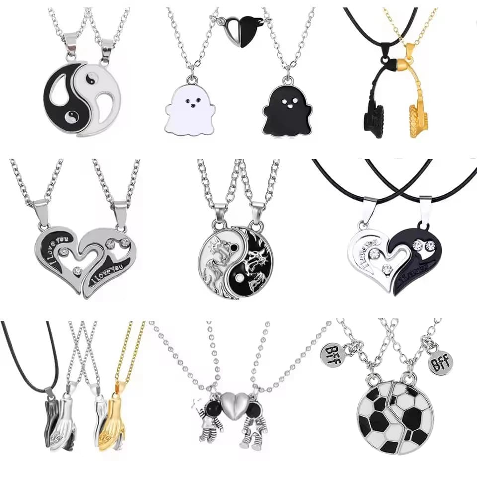 Ti amo migliori amici coppia collana gioielli puzzle BFF serratura a chiave Tai Chi cuore pendenti collane per donna uomo regalo Collier