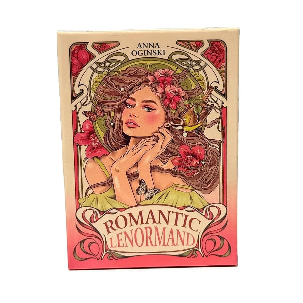 Romantico Lenormand Oracle Cards 37 Mazzo Art Nouveau Giochi da tavolo per la visione inglese per le donne in famiglia di feste