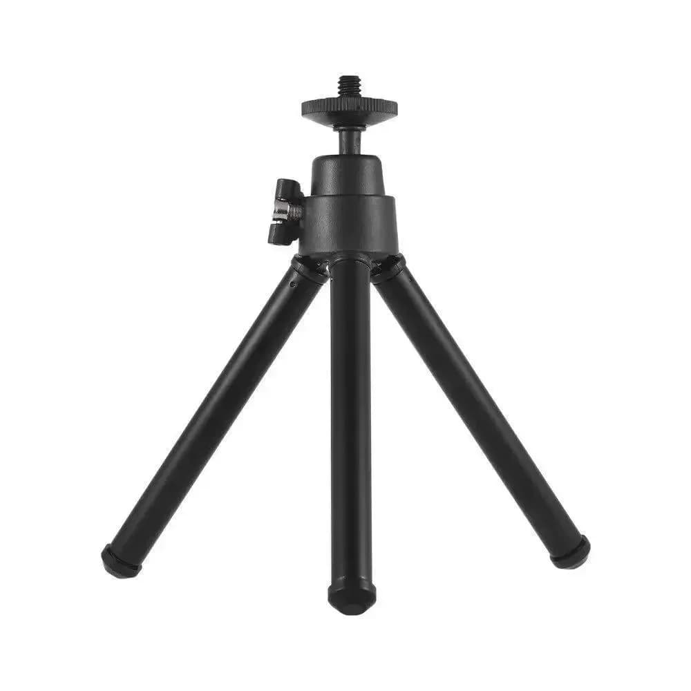 Mini treppiede portatile per telefono Mini treppiede flessibile durevole supporto in metallo per fotocamera del proiettore e Gimbal per telefono cellulare