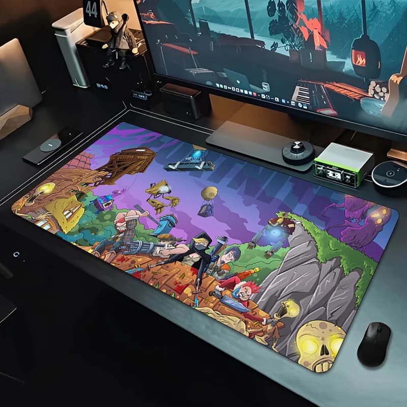 900x400 Gamer Mouse Pad videogioco tappetino per Mouse in gomma tappetino per scrivania da ufficio grande tappetino per tastiera tappetini per Mouse Anime F-Fortnites Pc Deskmat