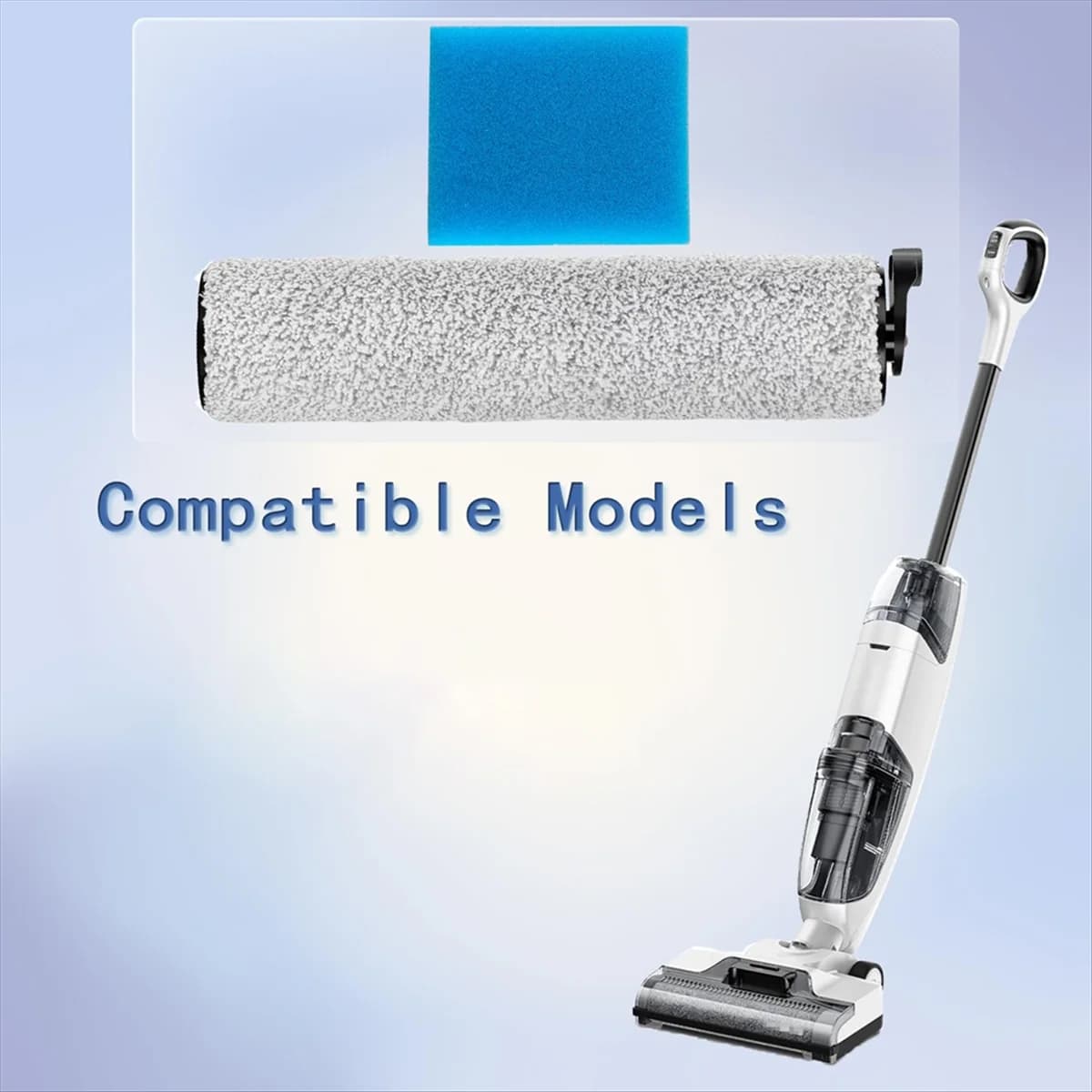 HIWS Replacement Accessories Kit compatible for vacuum cleaner IFloor 2 includes 2 roller brushes 6 prefilter foam