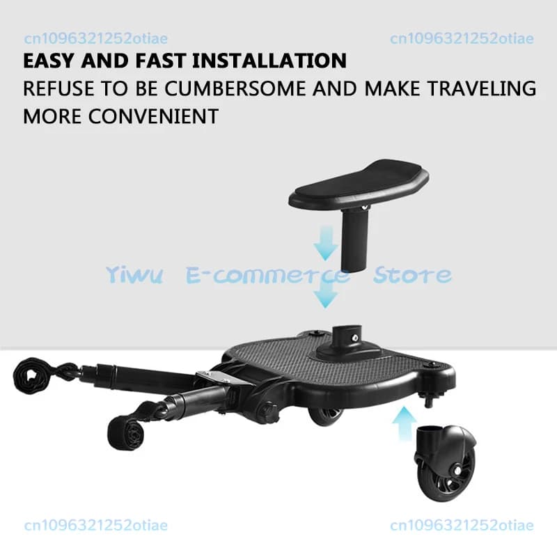 Baby Stroller Auxiliary Pedal Travel Stroller Accessories Small Tail Car Large and Small Treasure Extra Seat Universal Model BB