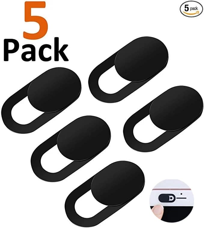 Copri Webcam con Chiusura Magnetica Scorrevole in Plastica, Cover Universale per Fotocamera per iPhone, Laptop, iPad, MacBook, Tablet, Adesivo per la Privacy