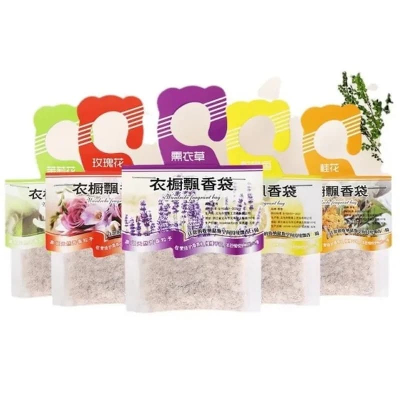 10 Sacchetti Profumati per Armadio, Fragranza Naturale Floreale, Elimina Odori, Decorazione per Casa, Camera da Letto, Auto, Armadietti per Scarpe