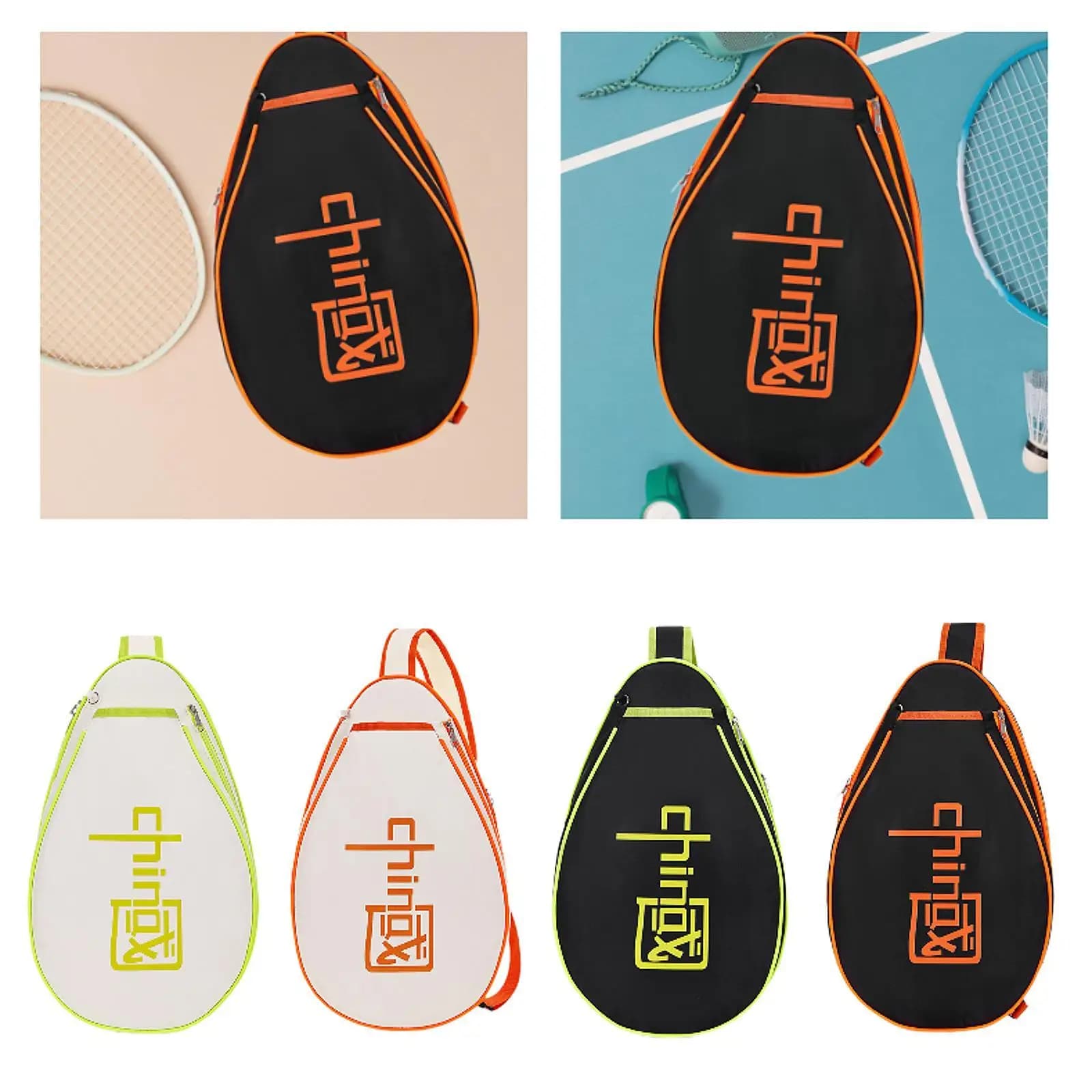 Borsa da tennis, borsa da badminton, borsa da squash, custodia per racchette da esterno, borsa da viaggio a tracolla, borsa multiuso leggera per pickleball