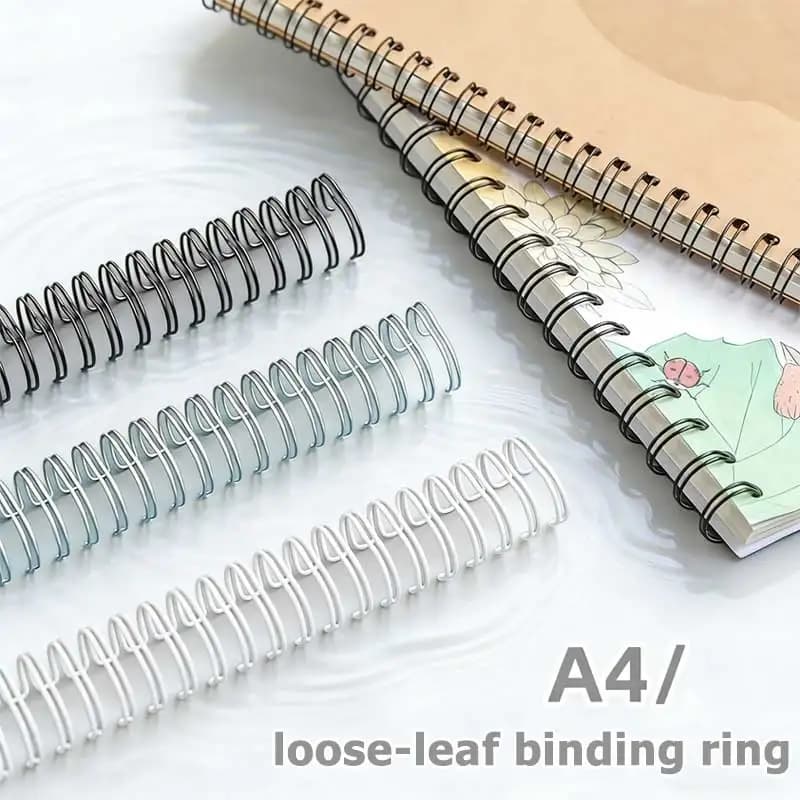 20 Pezzi Anelli a Spirale in Metallo Resistente per Rilegatura A4, Anelli per Raccoglitori a Fogli Mobili, Quaderni, Agende, Documenti, Forniture per Ufficio e Scuola