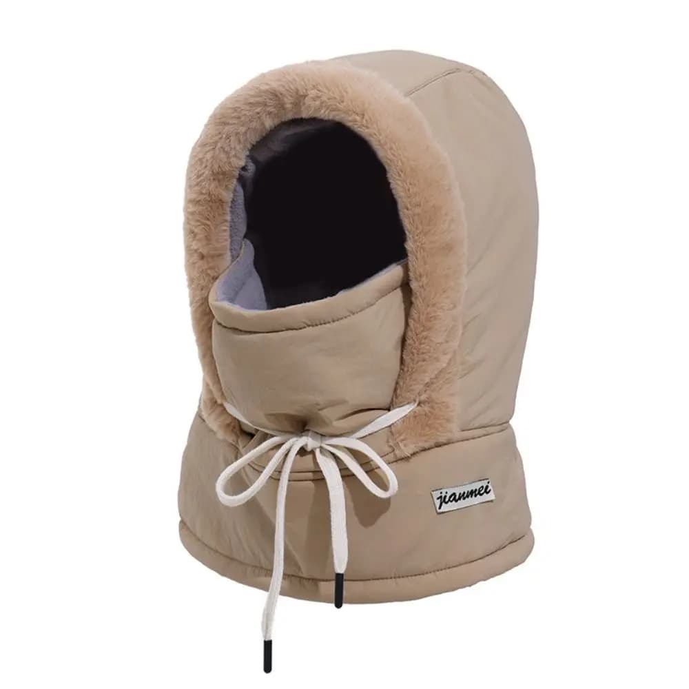 Winter Down Cotton Balaclava Ski Mask Warm Windproof Beanies Cap 4-in-1 Dustproof Warm Hat Outdoor