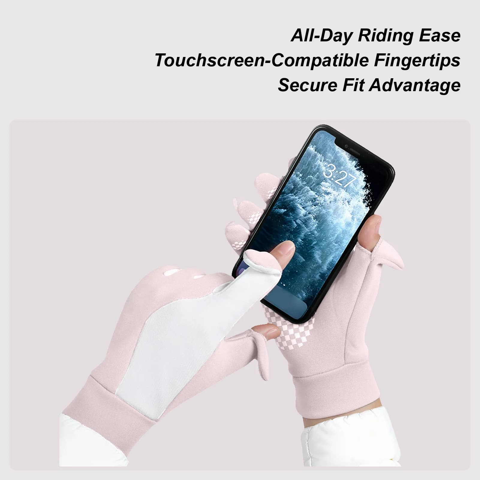 Motorcycle Gloves For Men Windproof Waterproof Motorbike Protective Gear Touchscreen Motorcycle Gloves For Powersports Riding