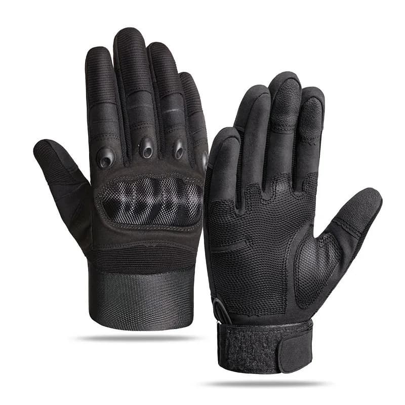 Guanti da moto tattici da uomo Guanti in pile a dita intere per sport all'aria aperta Ciclismo - Antiscivolo, resistenti e touchscreen