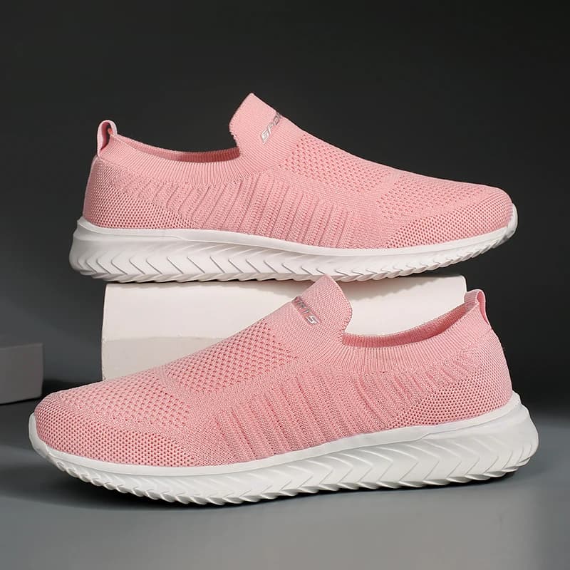 Scarpe estive da donna in tessuto a rete, scarpe basse traspiranti e comode, scarpe casual alla moda da donna, scarpe da passeggio all'aperto, nuove 35-42