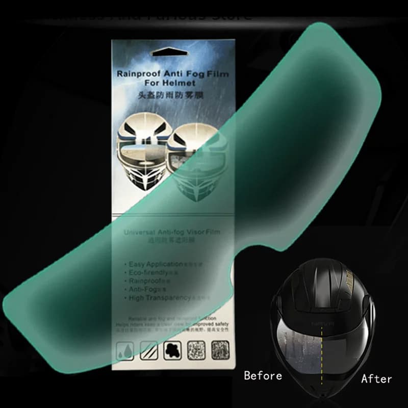 Pellicola patch antiappannamento trasparente antipioggia per casco Pellicola universale per lenti per casco moto