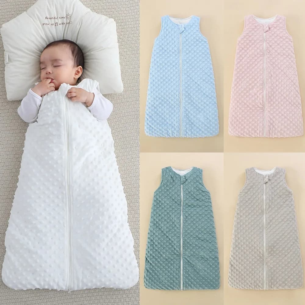 Coperta indossabile per bambini Swaddle Sacco a pelo di transizione Senza maniche Morbido sacco a pelo per neonato Coperta calda Gilet Sacco a pelo Biancheria da letto