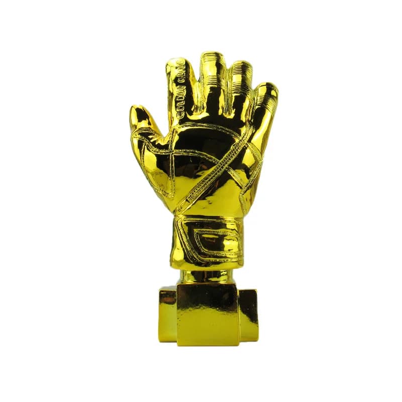 Golden Glove Trophy for Chalmetic League Porters, Best World Calvender, Resin Model, Competition Award