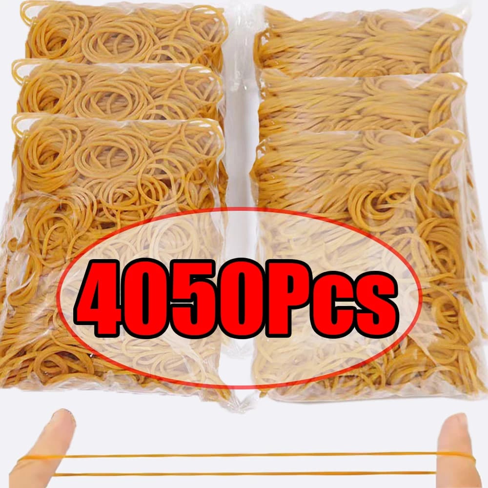 150-4050Pcs Yellow High Elastic Rubber Band O Rings File Stationery Fasteners Stretchable Rubber Band School Household Supplies