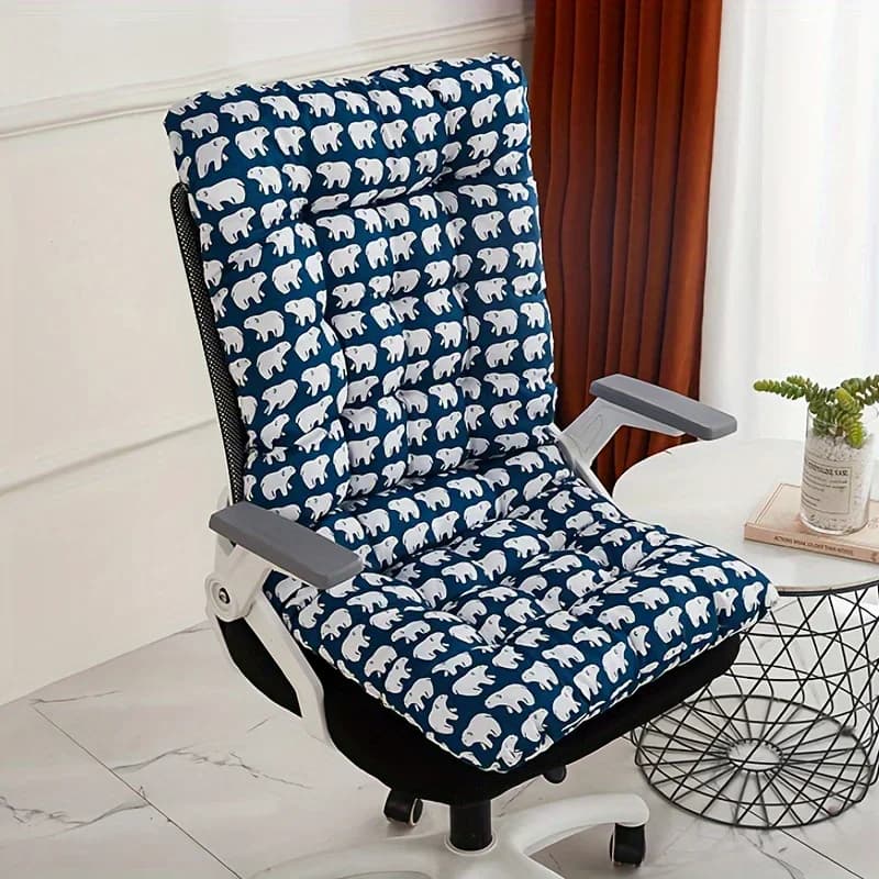 Cuscino per sedia da ufficio ergonomico da 1 pezzo con supporto per schienale integrato Adatto per uso multifunzionale Comfort per seggiolini auto per ufficio domestico