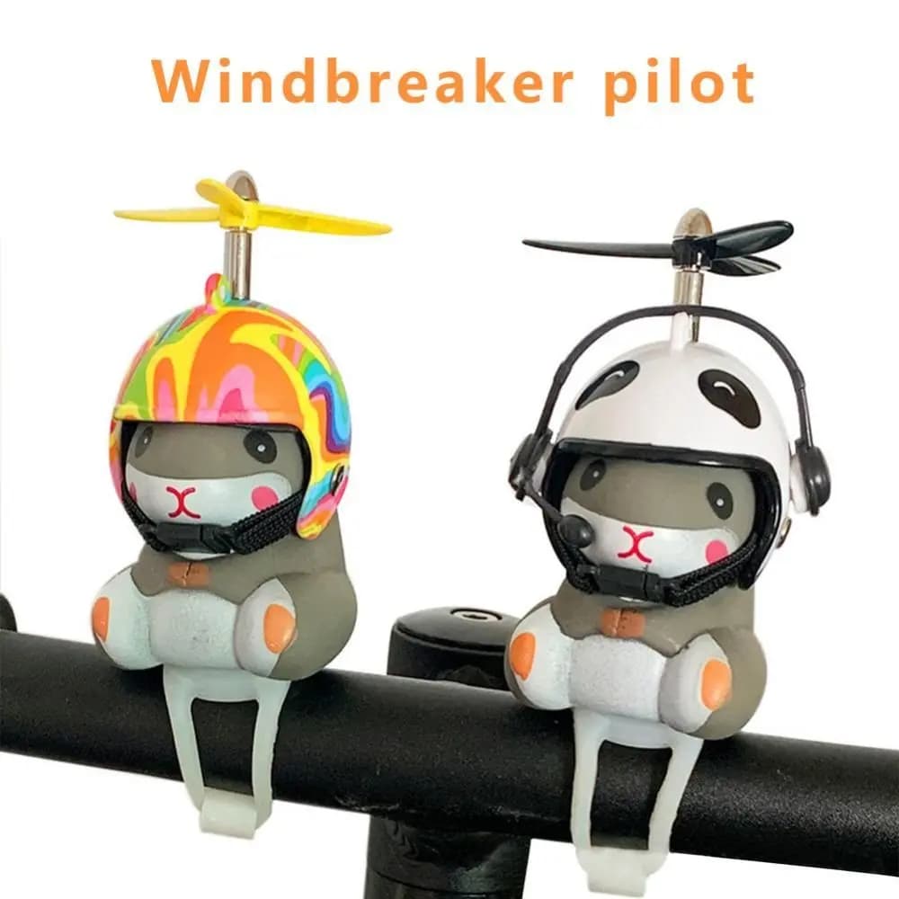 Mini MTB Pulsante Batteria Luci per bicicletta Campana Criceto Scooter Decorazione Accessori per ciclismo Clacson per bici per bambini