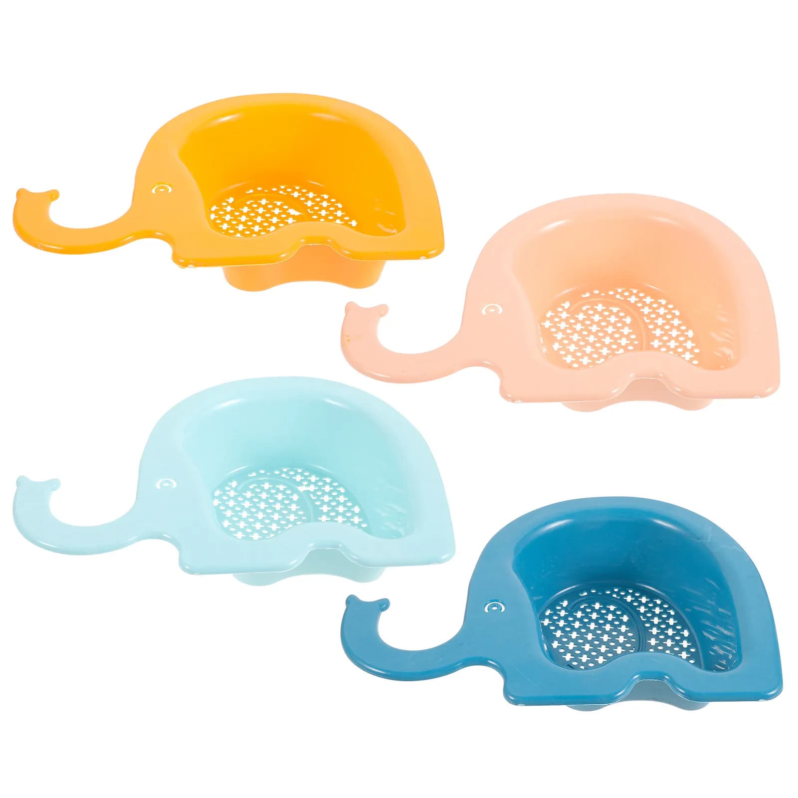 4Pcs Style Plastic Kitchen Sink Strainer Basket Drain Mesh for Food Waste Fruits Vegetables Pasta Potatoes