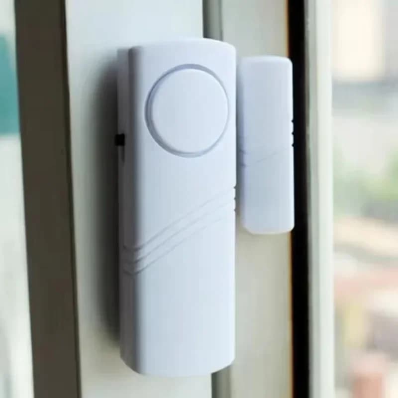 2 pz/1 set-Rilevatori di allarme con sensore magnetico per porte e finestre senza fili Sistema di allarme di sicurezza domestica