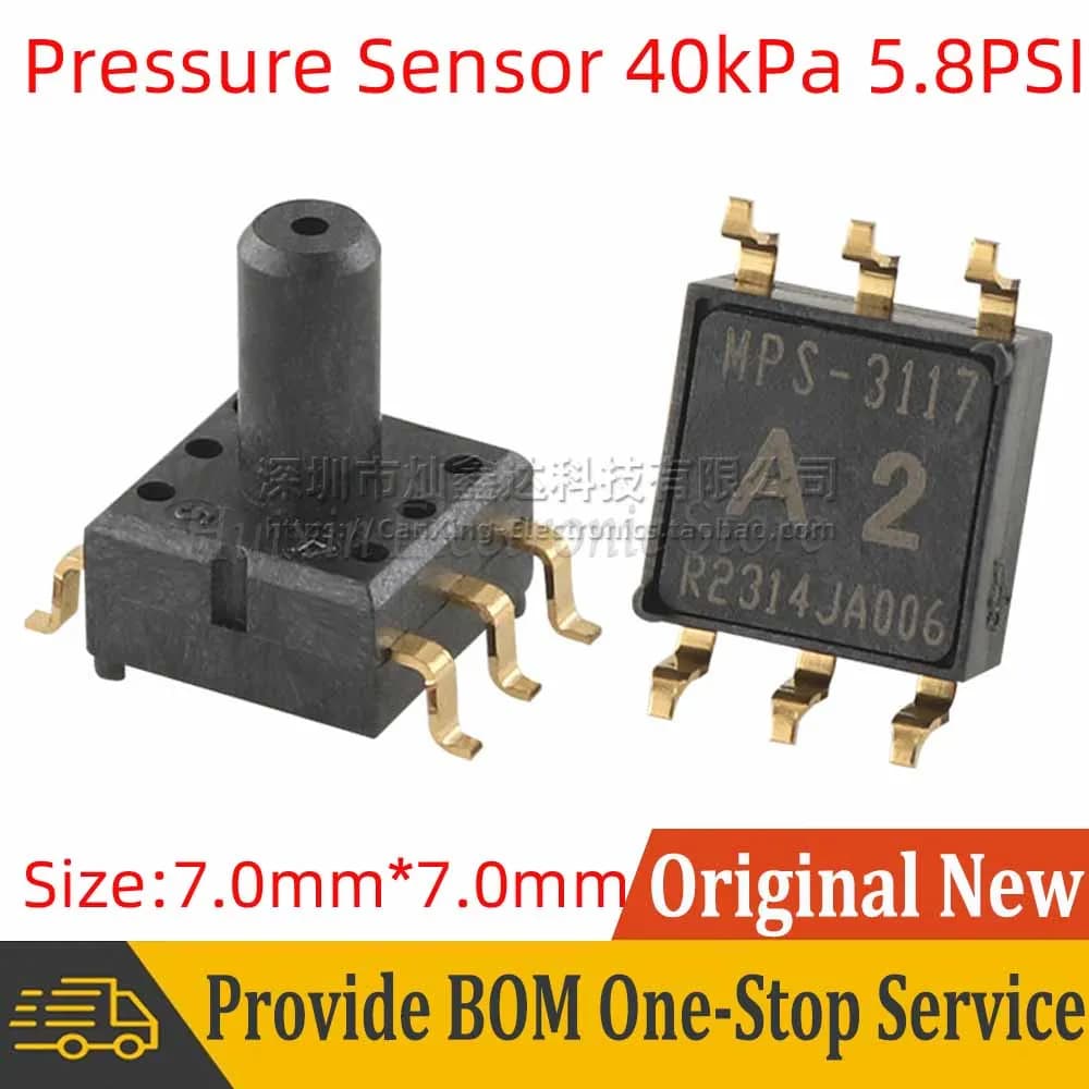 2 pcs MPS-3117-A2 MPS-3117-006GC SMD Monitor Silicon Pressure Sensor 40kPa 5.8PSI for Electronic Blood Pressure
