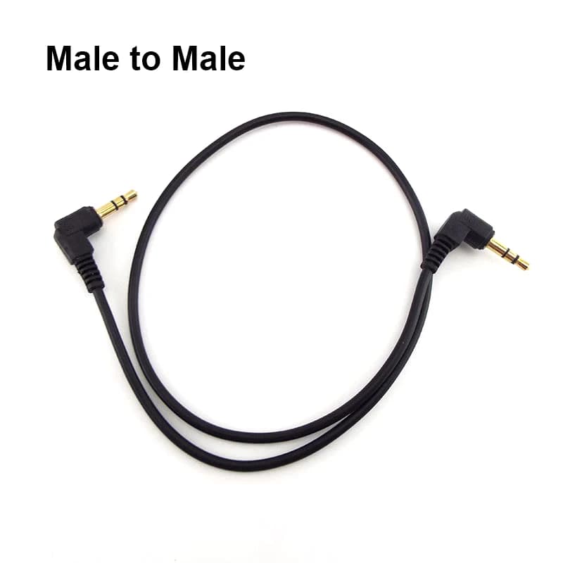 1/2/5PCS 0.5M 1M Cavo Audio 3.5mm Maschio a Maschio Angolo di 90 Gradi Auto AUX Altoparlante Stereo MP4 MP5 Cavo di Linea Audio PVC D2