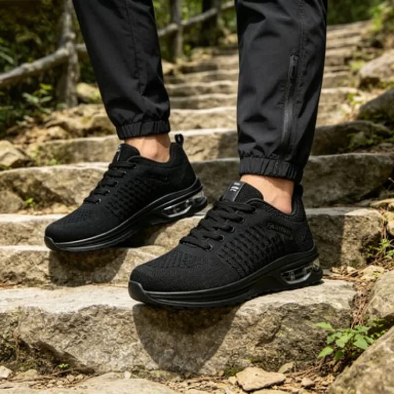 Scarpe da Corsa da Uomo, Scarpe Sportive Casual da Esterno in Mesh, Scarpe da Tennis Allacciate Leggere per Palestra e Jogging, Nuove Sneakers Maschili 2026