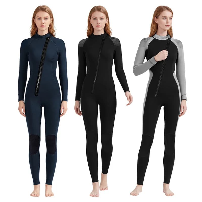 Diving Mute Woman 3MM Monopezzo, Long Sleeves, Inspection and Hot, for Snorkeling, Swimming, Surfing, Anti-freddo and Anti-meduse