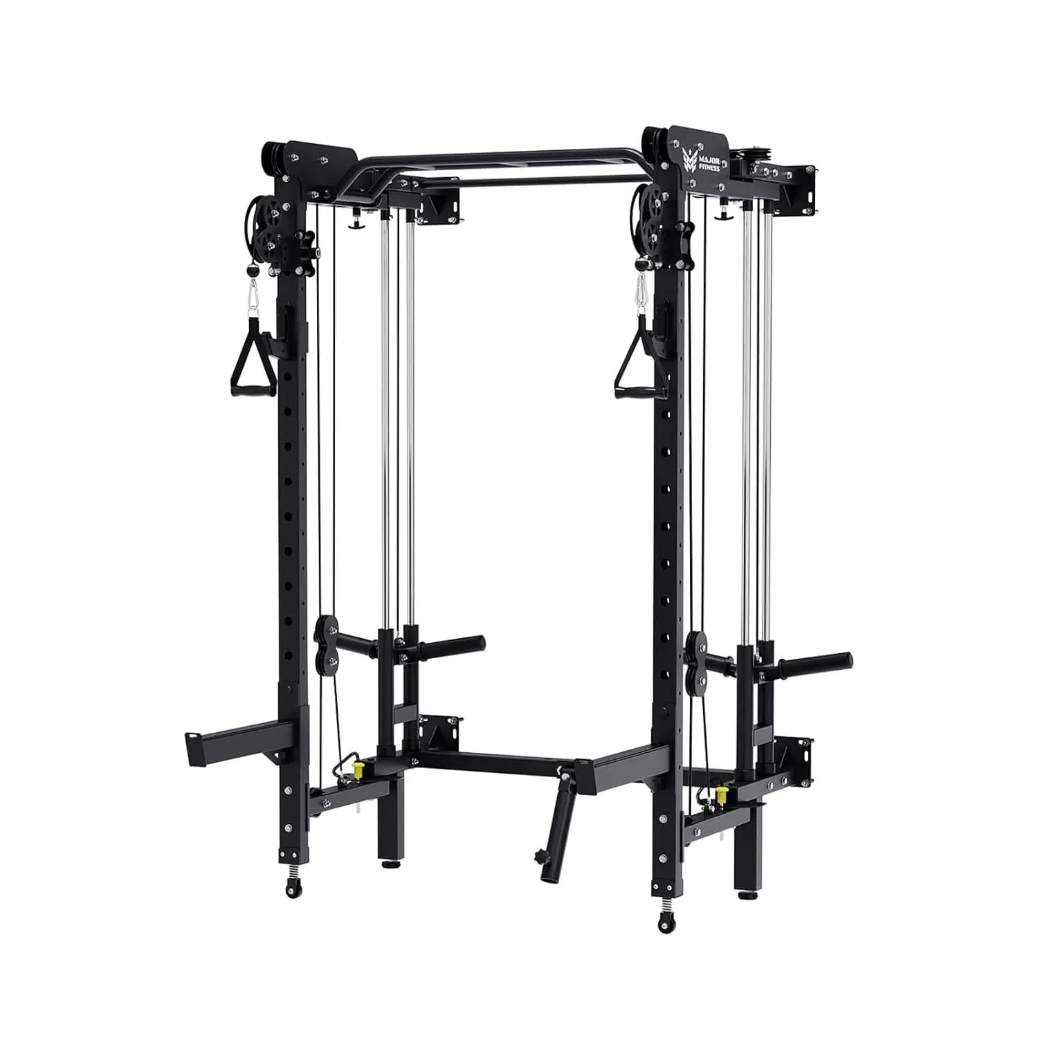 F35 Power Rack Foldable 4-in-1 for Home Gym with Cable System, Multigrip Traction Bar, Landmine, Over 80 Exercises, Customizable