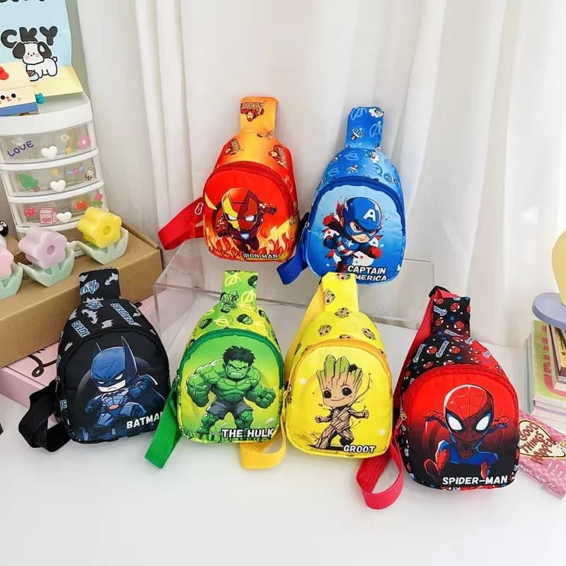 Nuovo cartone animato punto peluche borsa da scuola per bambini asilo carino moda zaino color block