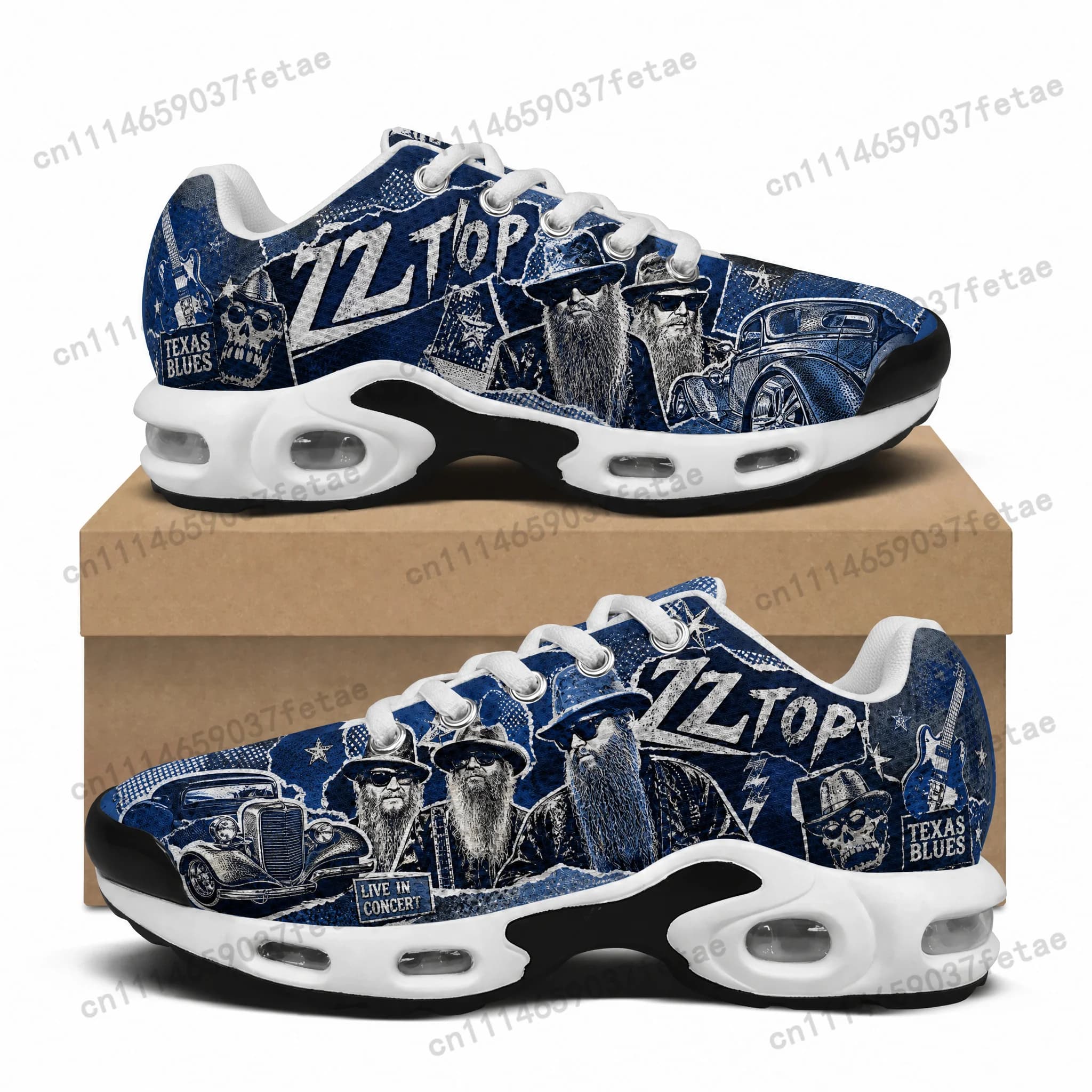 ZZ Top Cushion Sneakers Hip Hop Rock Mens Womens Lightweight Sports Shoes Custom Couple Cool Popular Leisure Sneaker