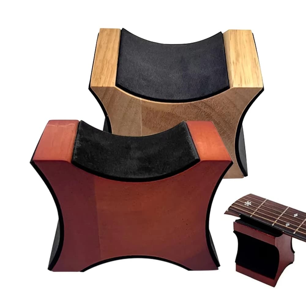 Cuscino di supporto per il collo della chitarra professionale Miwayer | Altezza a 2 livelli per riparazione liutaio/violino/ukulele | Strumento per banco da lavoro in legno