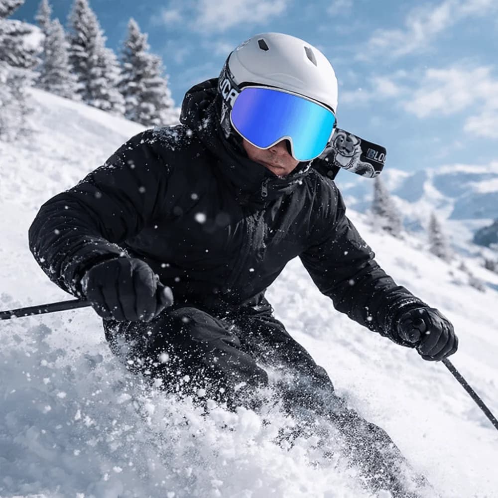 UV400 Protection Ski Goggles Anti-Fog Double Layers Snowboard Goggles Full Coating Cylindrical Lens Snow Glasses Snowboarding
