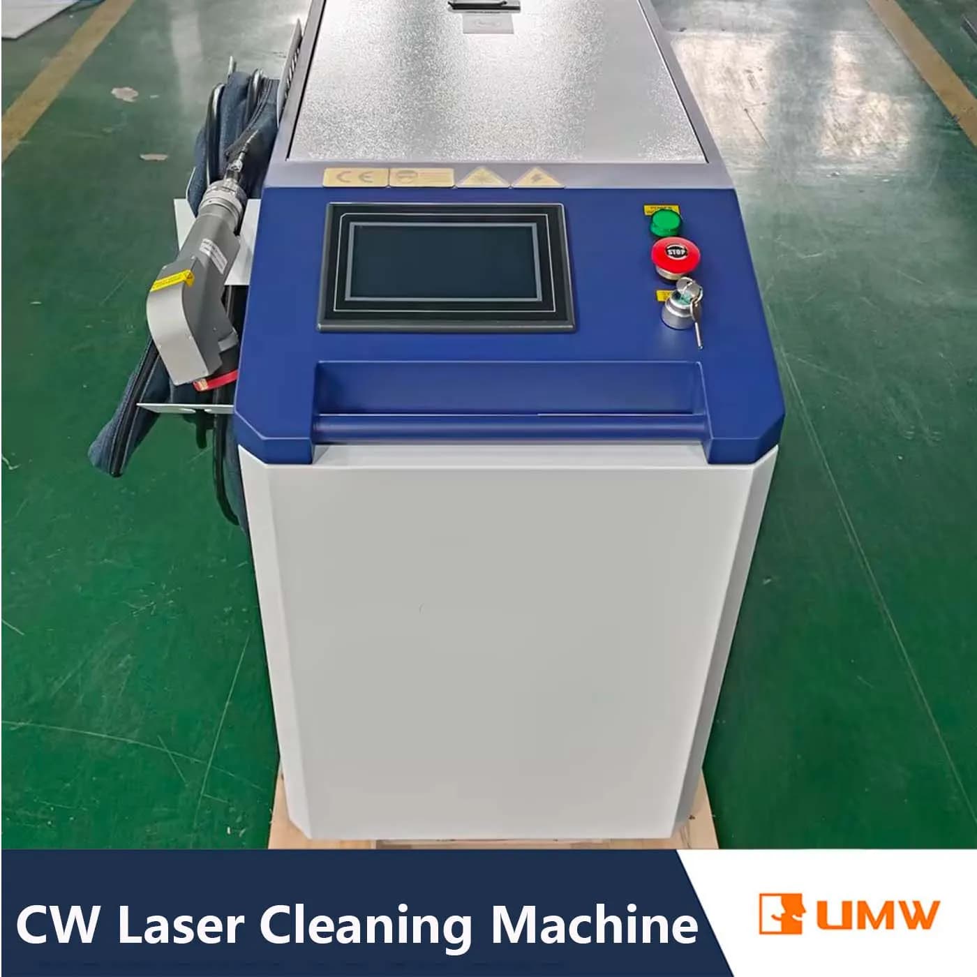 Continuous laser cleaning machine for Rust Oil Paint Removal Handheld Continuous Wave CW Fiber Laser Cleaner
