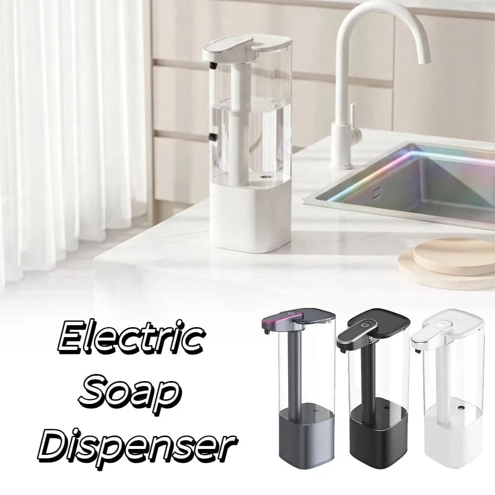 Rechargeable Automatic Soap Dispenser Wall Mounted No Drilling Foam Soap Dispenser Sensor Foaming Hands Free Soap Dispenser