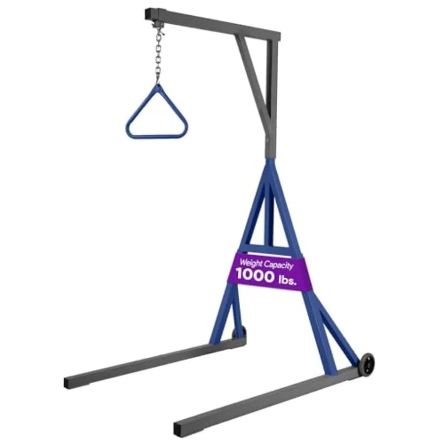 Medical Trapeze Bar for Bed Mobility - Bariatric Trapeze Bar Set with 1, 000 lb. Weight Capacity - Bed Pull Up Assist for Elder