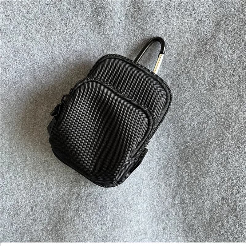 Nuova Borsa da Cintura Multifunzionale per Uomo, Portaoggetti, Porta Auricolari, Porta Carte, Portachiavi, Portafoglio in Tessuto Oxford Puro C
