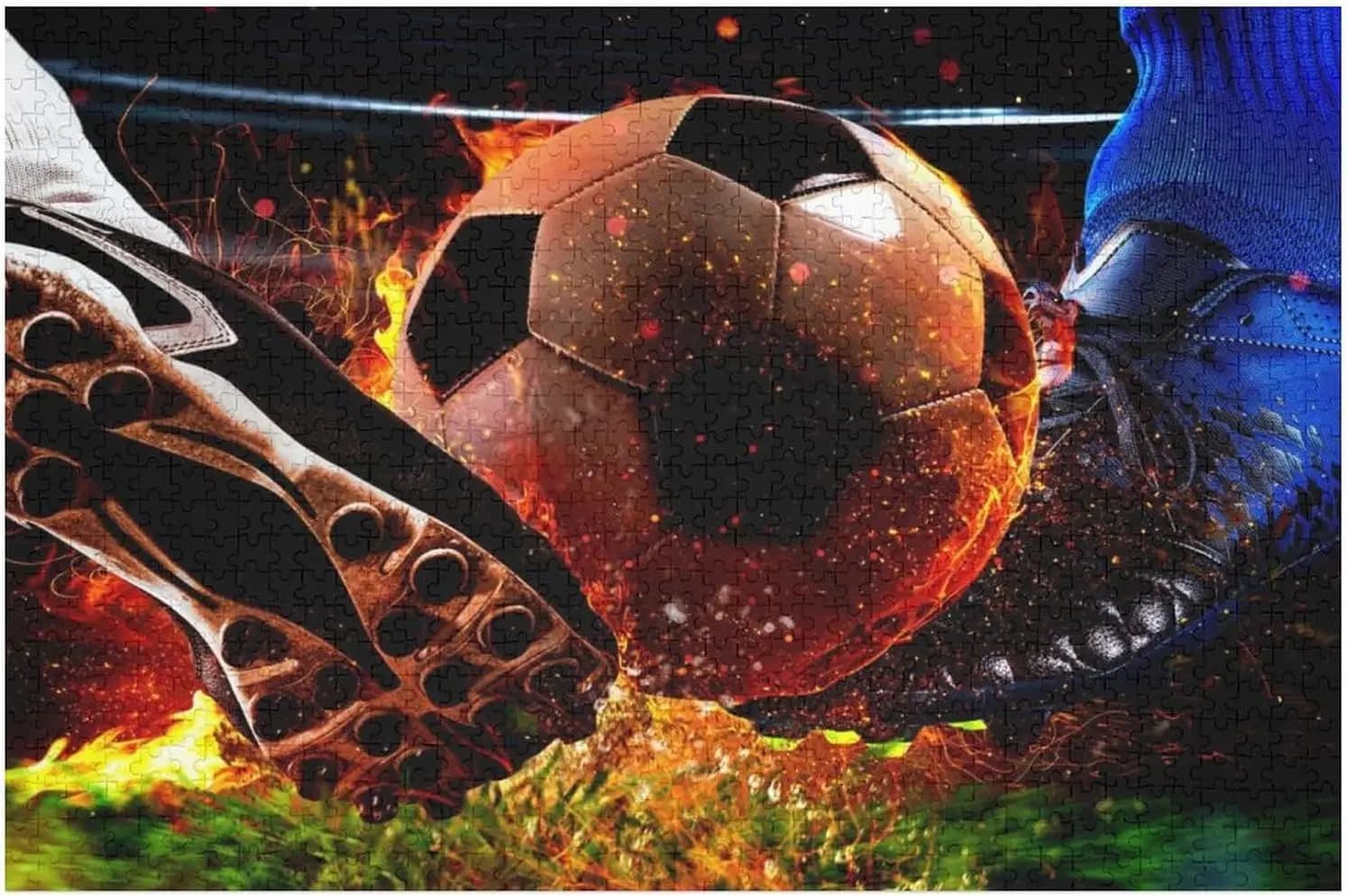 300/500/1000 pezzi Puzzle in legno Concorso di calcio Puzzle da pavimento ecologico per adulti Bambini Giocattoli educativi