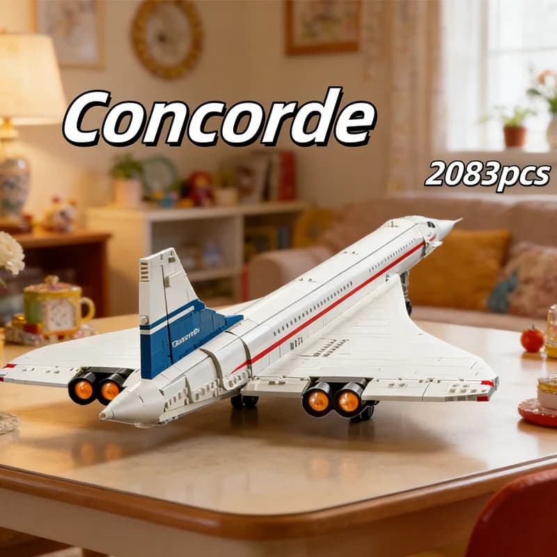 Nuovo Kit di Costruzione Airbus Concorde 2025, Modellino di Aereo Supersonico e Navetta Spaziale 10318, Giocattolo Educativo per Bambini, Regalo di Compleanno