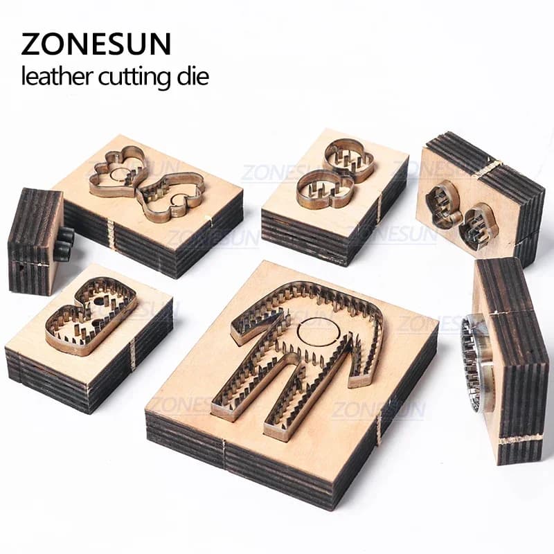 ZONESUN Custom Leather Cutting Wheeler DIY Keychain Wood Model Punching Knife Keychain Cutting Molding Knife Skin Tools