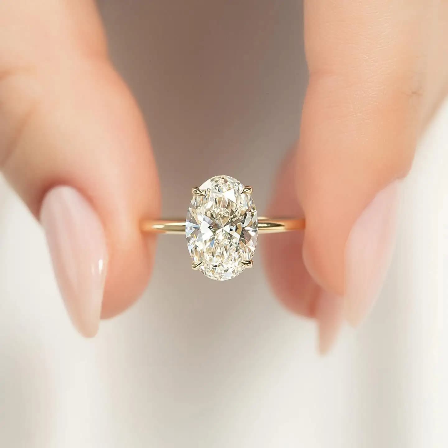925 Sterling Silver Luxury Shiny 1-8CT Zircone Engagement Ring Wedding Faith for Women Promise Eternity Ring Gift of refined jewelry