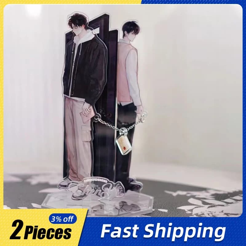 Piatti in piedi da 10 cm/3,93 pollici Anime Spendi per me dopo la scuola Periferiche Acrilico Chen Jingshen Giocattoli da collezione Decorazione del desktop